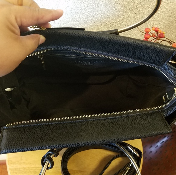 Bebe Black Ring Aurora Tote w/ adjustable straps - Picture 3 of 7